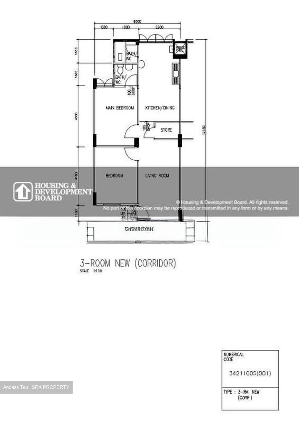 Blk 308 Shunfu Gardens (Bishan), HDB 3 Rooms #554975991